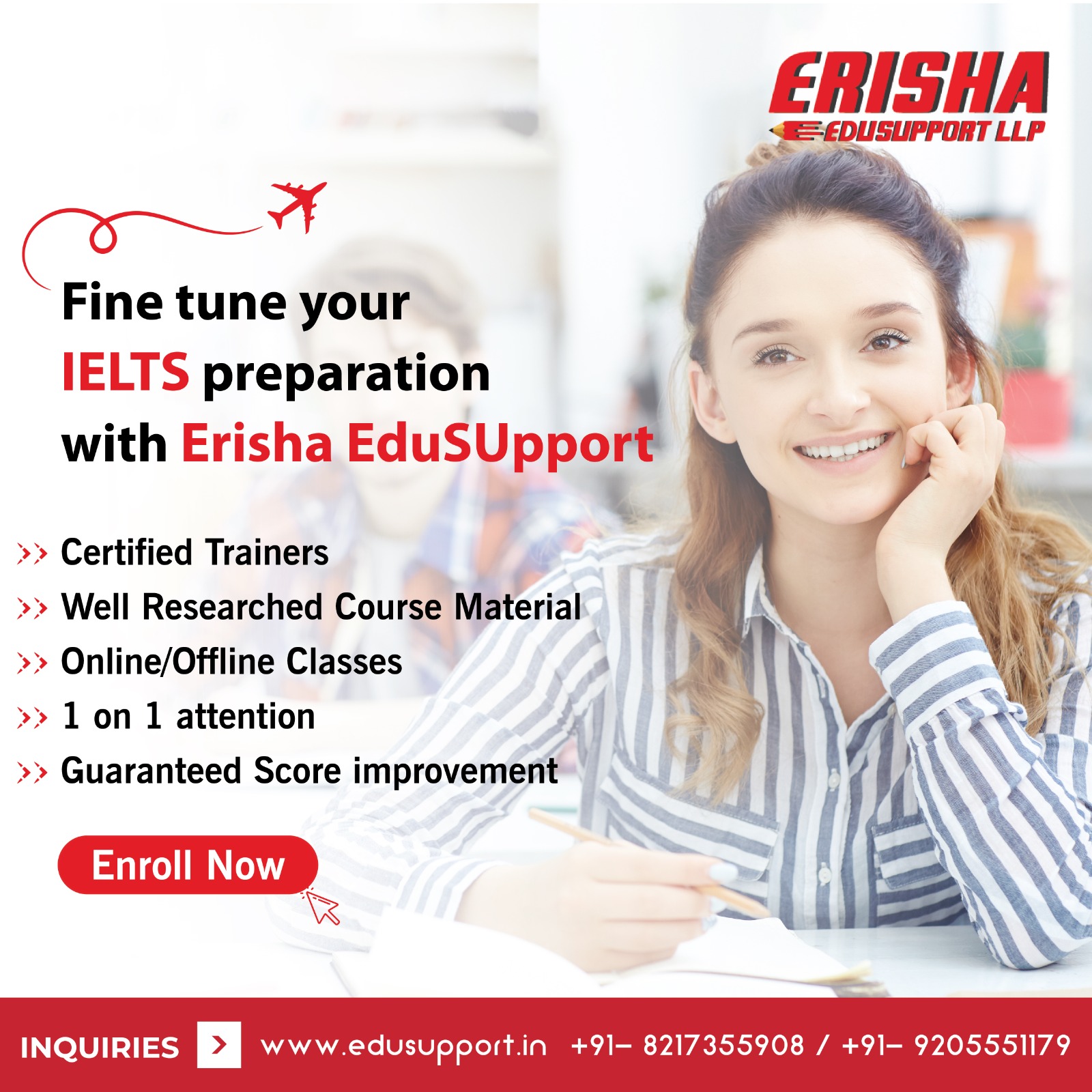 Crack Your IELTS Exam with Erisha EduSupport s Professional Training